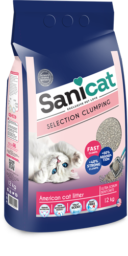 סאני קט סלקשיין 16 ק"ג מתגבש ריחני -  SANI CAT SELECTION