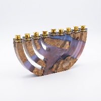 חנוכייה שקופה