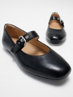 דליקטו מרי ג'יין נעל עור שחורה FITFLOP Delicato Leather Mary Jane פיטפלופ