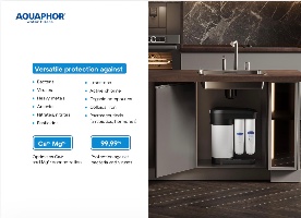מערכת אוסמוזה הפוכה Aquaphor Ro-102S כולל התקנה ומסנן ph מקורי - כולל מיני בר למים חמים וקרים במתנה