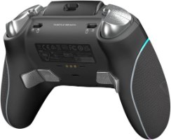 בקר משחק אלחוטי Turtle Beach Stealth Ultra – גב הבקר השחור עם כפתורי משוט כסופים וכפתורי הדק