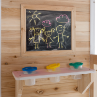 בית עץ לילדים מעץ אורן איכותי דגם מקסי | 245X230X296 סמ |TB2283 |קפיץ קפוץ