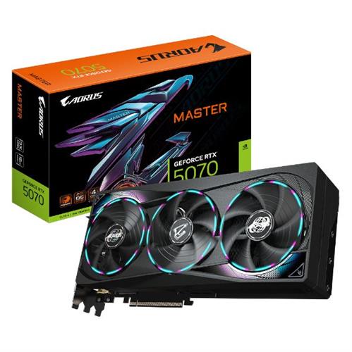כ.מסך GIGABYTE AORUS GeForce RTX 5070 MASTER 12G