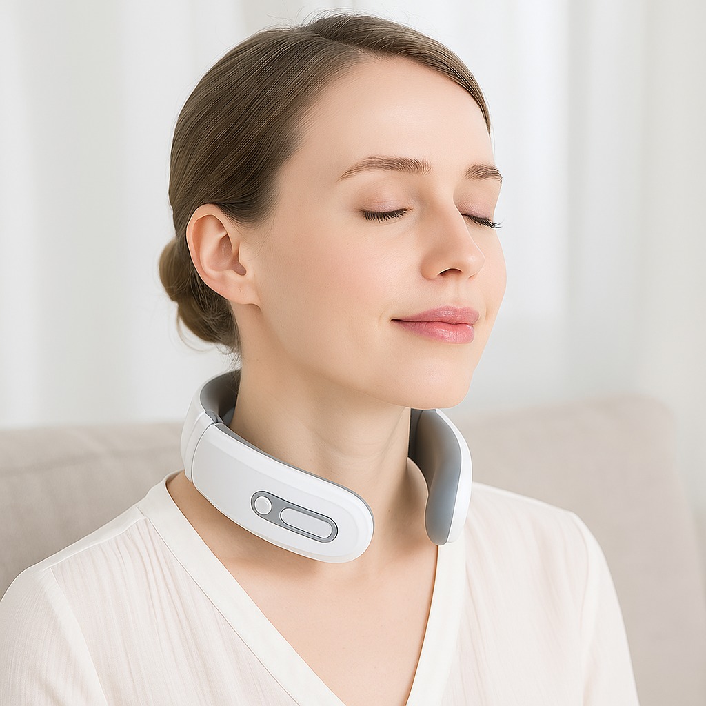 NeckRelief Pro - מכשיר עיסוי חכם לצוואר