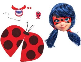 ליידי באג סט תחפושת דהלוקס המופלאה Miraculous Ladybug