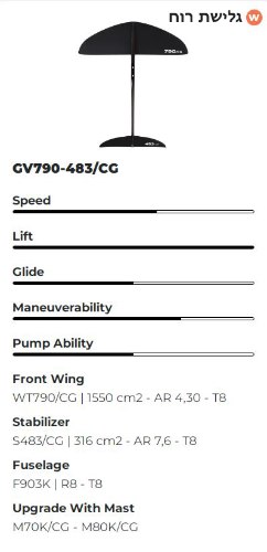 Glider Vento 790-483 Carbonglass