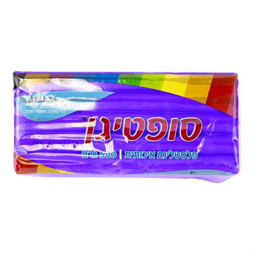 פלסטלינה איכותית 500 גרם סגול - סופטיגן