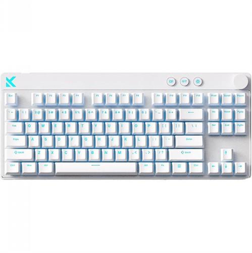 מקלדת גיימינג MCHOSE Mix 87 Apollo Magnetic Switch לבנה - ללא חריטה בעברית