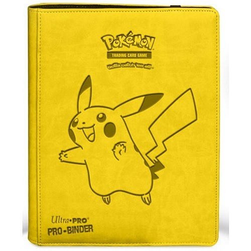 אלבום קלפי פוקימון עיצוב פיקאצו דמוי עור 360 קלפים Pikachu 9-pocket Premium PRO-Binder for Pokémon