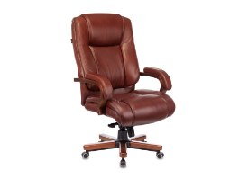 כיסא משרדי - BUROCRAT T-9925 - חום שוקולד