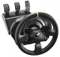 הגה מירוצים עם דוושות Thrustmaster TX-RW Leather Edition Feedback Xbox One/SERIES X/S/PC – הגה שחור עם פס צהוב