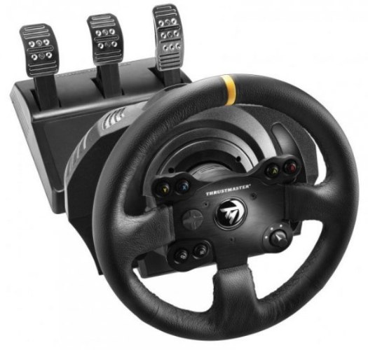 ערכת סימולטור נהיגה Thrustmaster TX-RW Leather Edition עם הגה עור וסיבוב עד 900°