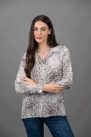 חולצת כפתורים חום