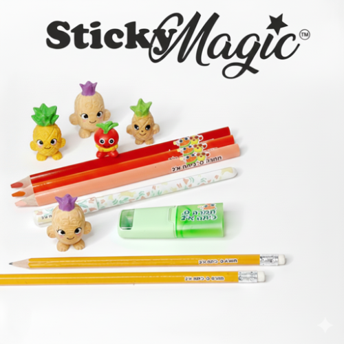 מדבקות שם לתלמיד ™StickyMagic, סלט פירות
