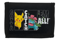 CYP Pokemon Wallet "Gotta catch 'em all ארנק כיס בעיצוב פוקימון פיקאצ'ו ואייביזאור