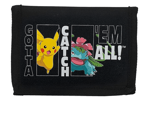 CYP Pokemon Wallet "Gotta catch 'em all ארנק כיס בעיצוב פוקימון פיקאצ'ו ואייביזאור