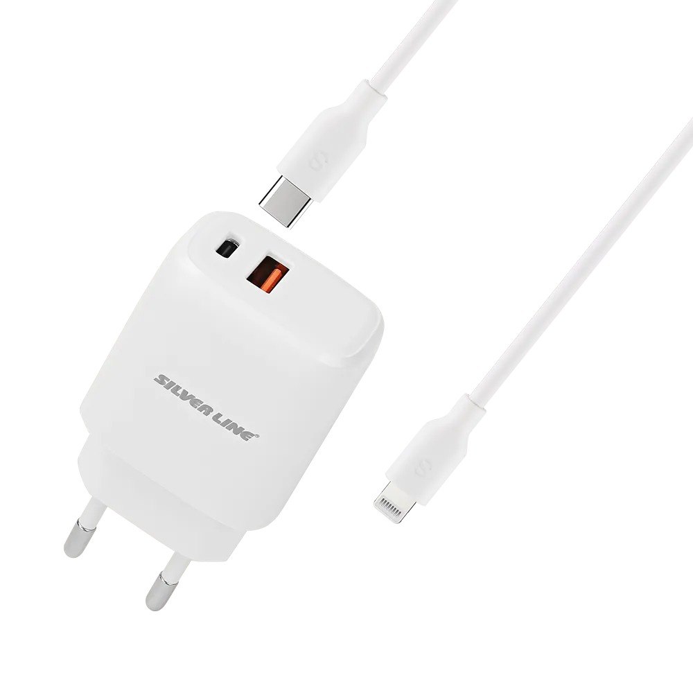 מטען קיר לאייפון Miracase SL בהספק 18W+20W עם כבל