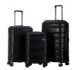 שחור - סט 3 מזוודות בנטון 10663 Benaton Suitcase Vanille