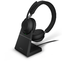 אוזניות JABRA EVOLVE2 65 UC STEREO USB-A / BLUETOOTH HEADSET + STAND