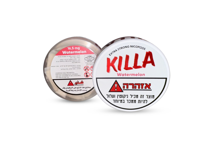 פאוצ' ניקוטין KILLA טעמים 16 מ"ג