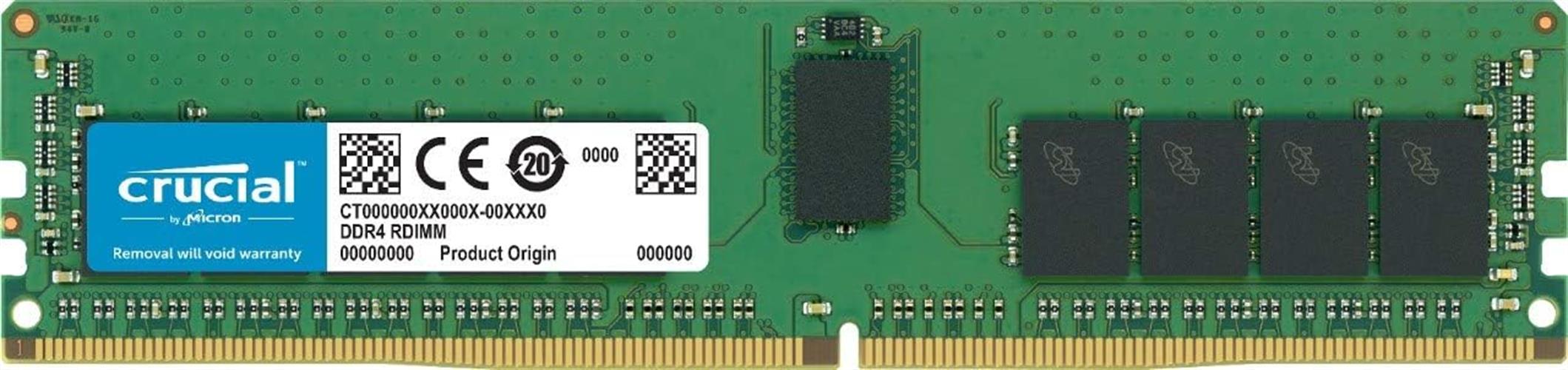 זיכרון לשרת - Crucial RDIMM DDR4 2666MT/s ECC 16GB