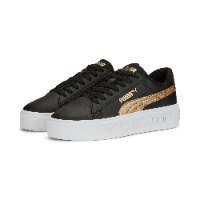 Puma Smash Platform V3 Metallics סניקרס פומה פלטפורמה שחור זהב | נשים | PUMA