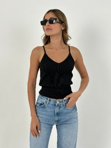 V Rib Tank Top