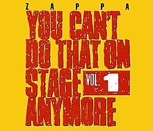 FRANK ZAPPA / YOU CAN’T DO THAT ON STAGE ANYMORE (SAMPLER) RSD 2 -2LP