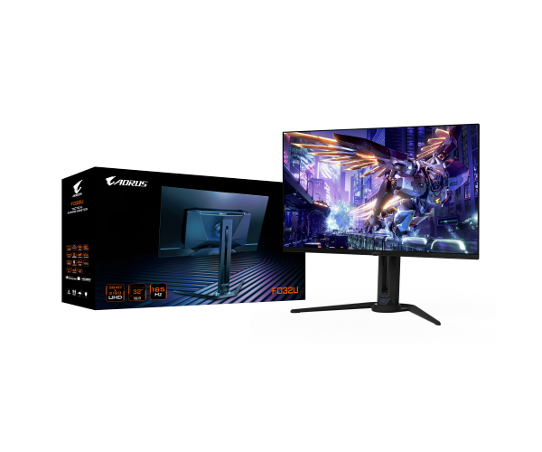 מסך GIGABYTE Aorus FO32U 4K UHD 31.5 QD-OLED 0.03ms 165Hz