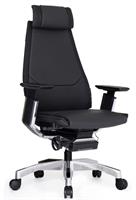 כיסא רשת Comfort Genidia – מושב ארגונומי מרופד בעור איכותי לנוחות מקסימלית