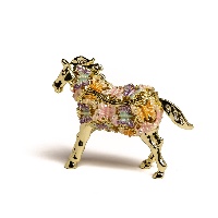 Golden Horse Decorated with butterflies