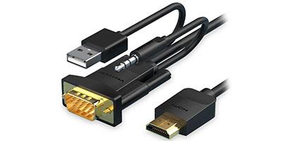 Vention HDMI to VGA with Audio + USB Power Input - 3M Cable