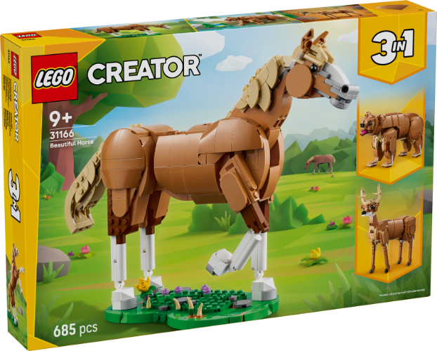 לגו קריאטור - סוס יפה -  LEGO Creator Beautiful Horse 31166