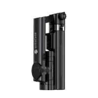 מוט סלפי ומייצב עם תאורה Miracase MAIG10 – Bluetooth פריט בודד של המוט סלפי והמייצב השחור מקופל במצב אנכי