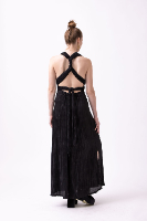 שמלת Bali - פליסה שחור