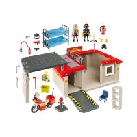 פליימוביל playmobil דגם 5663 תחנת כיבוי אש מארז של נשיאה