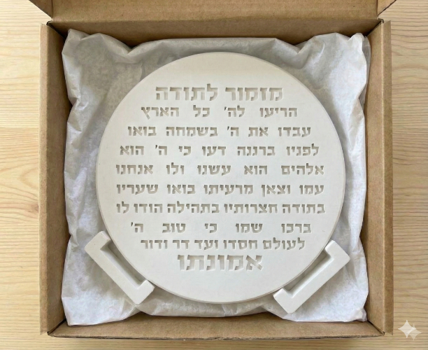 מזמור לתודה מעמד מבטון