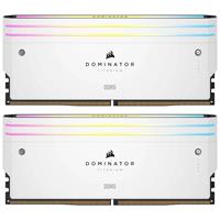 ערכת זיכרון Corsair DDR5 32GB (2x16GB) 6000 CL30 Dominator Titanium RGB לבן