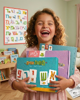 ערכת משחקים ללימוד הקריאה והכתיבה - שלושה משחקים ללימוד קריאה מדויקת, רציפה ושוטפת וראשית הכתיבה.