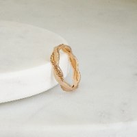 טבעת נישואין צמה לגבר ואישה- SA420