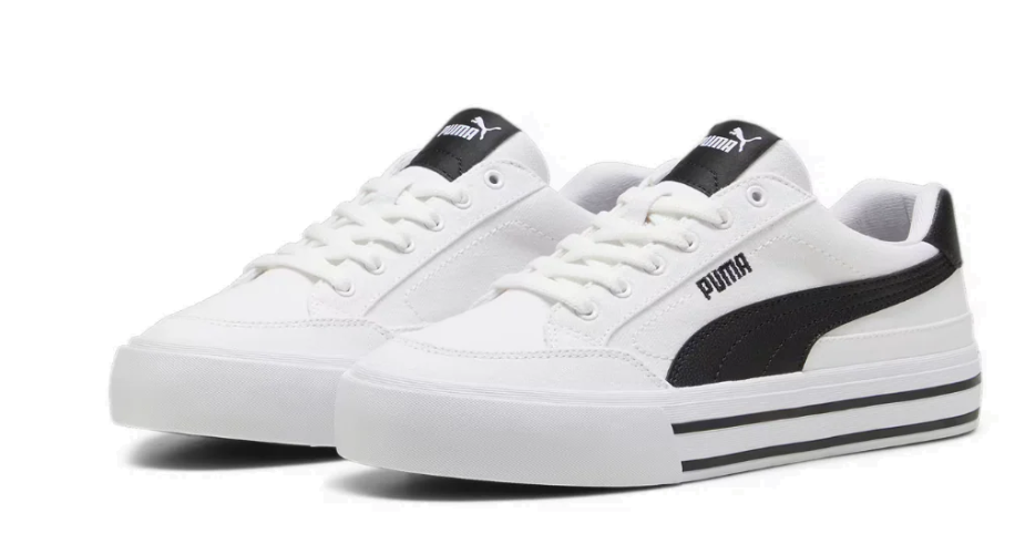 נעלי פומה PUMA Court Classic לבן שחור