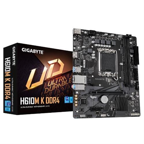 לוח אם GIGABYTE H610M K DDR4 M-ATX LGA1700 M.2 1GBE LAN