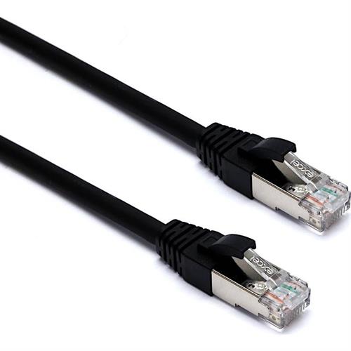 מגשר מסוכך EXCEL CAT6A צבע שחור באורך 5