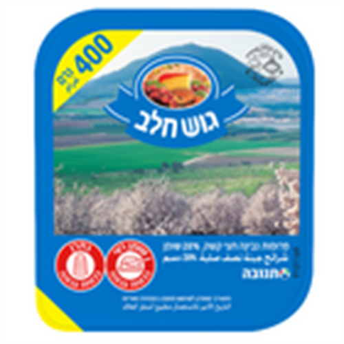 גוש חלב פרוסות גבינה חצי קשה 28%, 400 גרם | תנובה