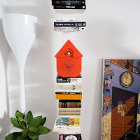 שעון מטוטלת קוקייה עם מנגנון שקט Cuckoo Clock – אדום - מארז לא מושלם