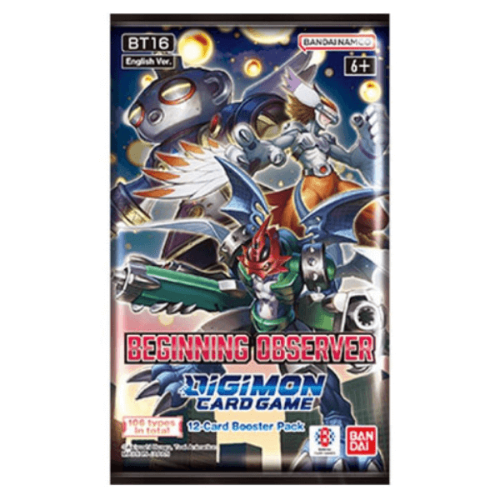 Digimon TCG: Beginning Observer BT16 Booster Pack קלפי דיג’ימון מקוריים חבילת בוסטר