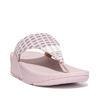 Fit Flop Lulu Toe Post Art Denim Soft Lilac כפכפי פיט פלופ ורוד