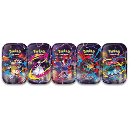 Pokémon TCG: Mega Evolution 01 Mini Tin קלפי פוקימון TCG מקוריים מארז פח קטן