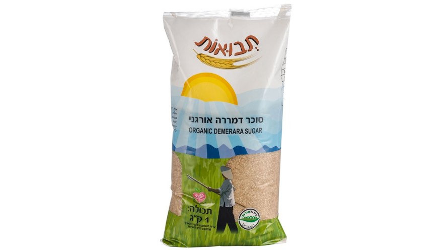 סוכר דמררה אורגני תבואות 1 ק"ג