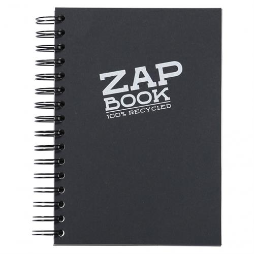 מחברת Zap Book ספירלית 160 דף 80 גרם A5 שחורה